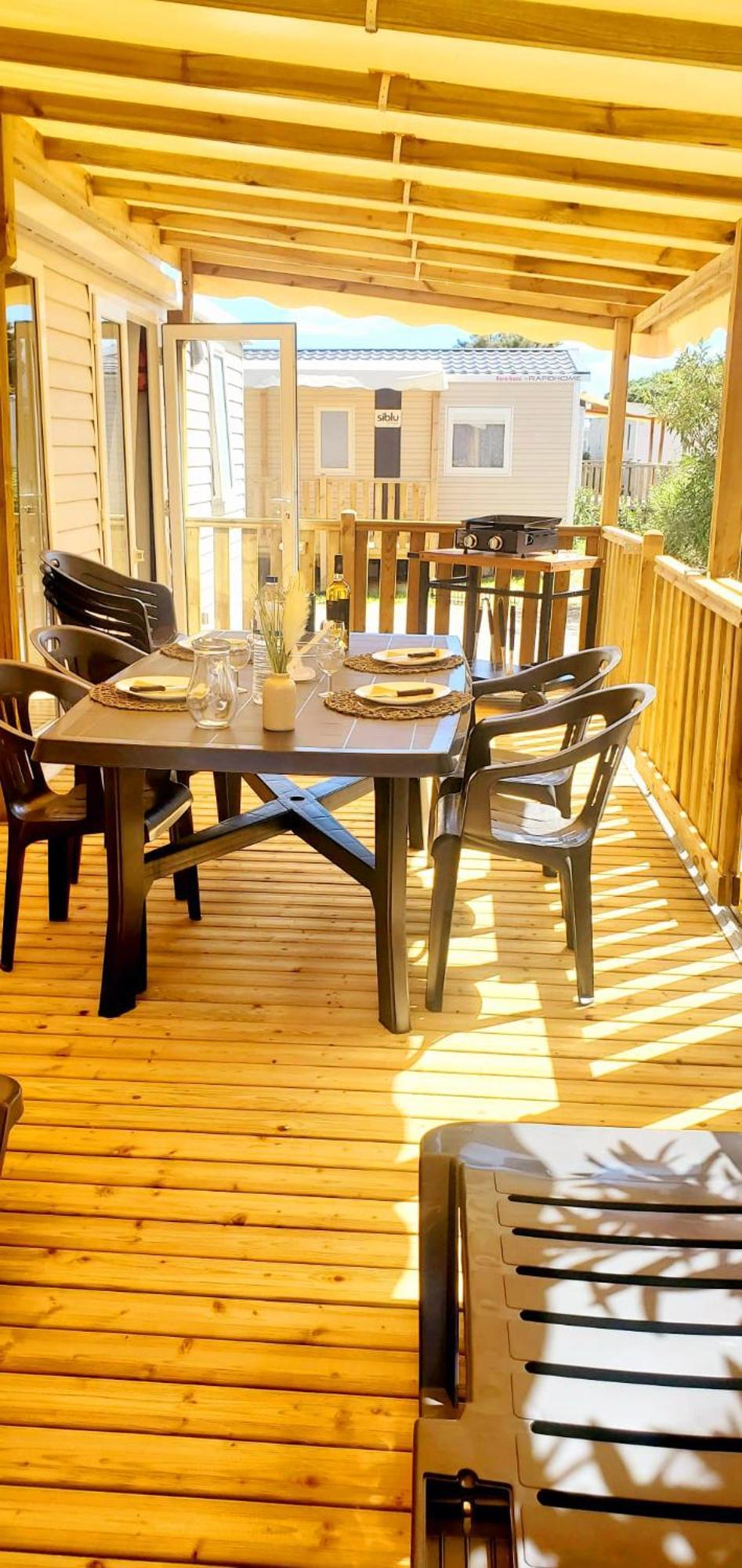 Mobil-Home Le Cocon Fun Pass Non Inclus Canet-en-Roussillon Ngoại thất bức ảnh