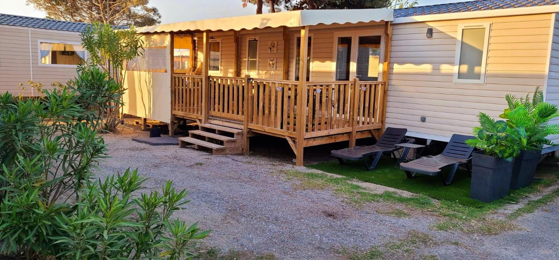 Mobil-Home Le Cocon Fun Pass Non Inclus Canet-en-Roussillon Ngoại thất bức ảnh