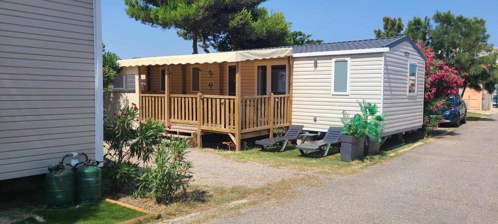 Mobil-Home Le Cocon Fun Pass Non Inclus Canet-en-Roussillon Ngoại thất bức ảnh